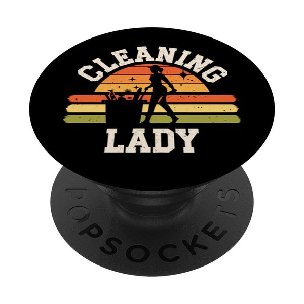 Cleaning Lady Housekeeper PopSockets Adhesive PopGrip