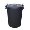 KetoPlastics ® 110 Litre Black Bin/Refuse Bin With Lockable Lid (Made In The UK)