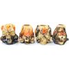 Fire Skull Cigarette Snuffer with Glow in The Dark Eyes - 4 Pack