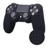 RDFJ Protective Case for PS4 Controller Anti-Slip Silicone Skin Protective Case Protective Cover Protective Frame for PS4 Controller (Black)