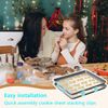 YuJianShengHong 24Pack Baking Sheet Stackers,Reusable Baking Sheet Organizer,Space-Saving baking pan stacking clips,for Cookie Sheet Stacker Clips Freeze Dryer Trays