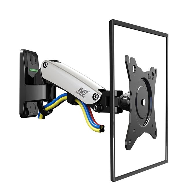 Nb North Bayou Silver Gray F150 Full Motion Monitor Wall Mount TV Bracket  with Adjustable Gas Spring for 17'-35' TV Mount - China TV Wall Bracket and  LCD TV Mount price
