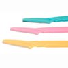 Meiyea 12 Pcs Eyebrow Razor Shaper Trimmers Shavers,Exfoliating Tool for Women and Men (Pink, Yellow, Blue)