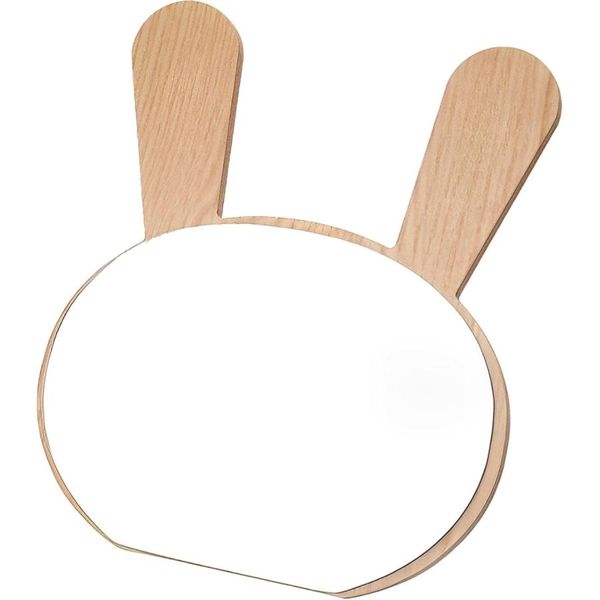 Tabletop mirror, cute animal mirror, wooden, makeup, stylish, beauty, gift, makeup (rabbit)