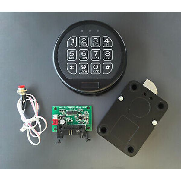 Gun Safe Lock Replacement Black Keypad with Swingbolt Lock Safe Electronic Lock