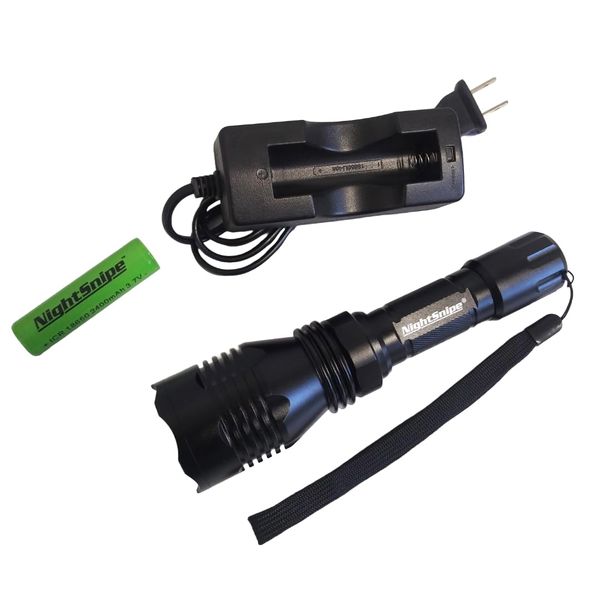 NightSnipe Coyote, Hog, Predator Hunting, Fixed Beam Scan Light Combo (White)