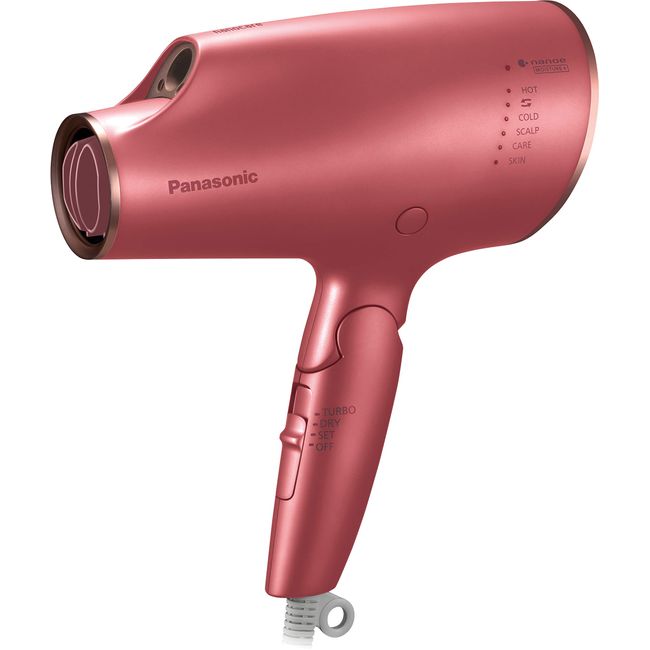 Panasonic EH-NA0E-P Hair Dryer, Nano Care, Equipped with High Penetration "Nanoe" Coral Pink