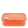 Rex London Double Wall Lunch Box with Divider - Orange