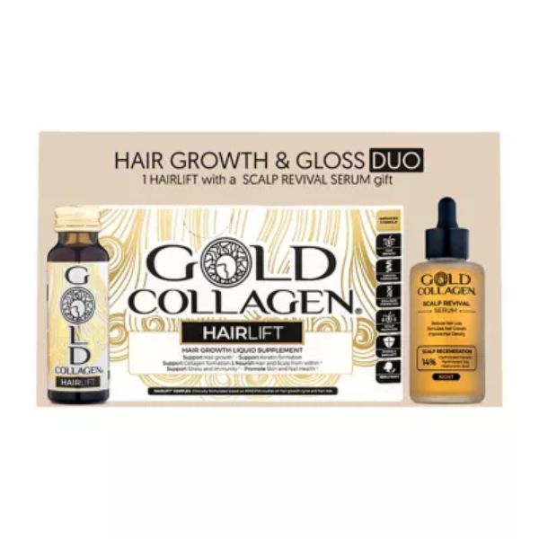 Gold Collagen Hair Growth And Gloss Bundle