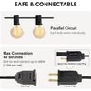 Solar String Lights - 100Ft LED Outdoor String Lights - Shatterproof, Waterproof