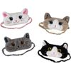 Cat Plush Comfortable Sleep Eye Mask (Black & White Cat)