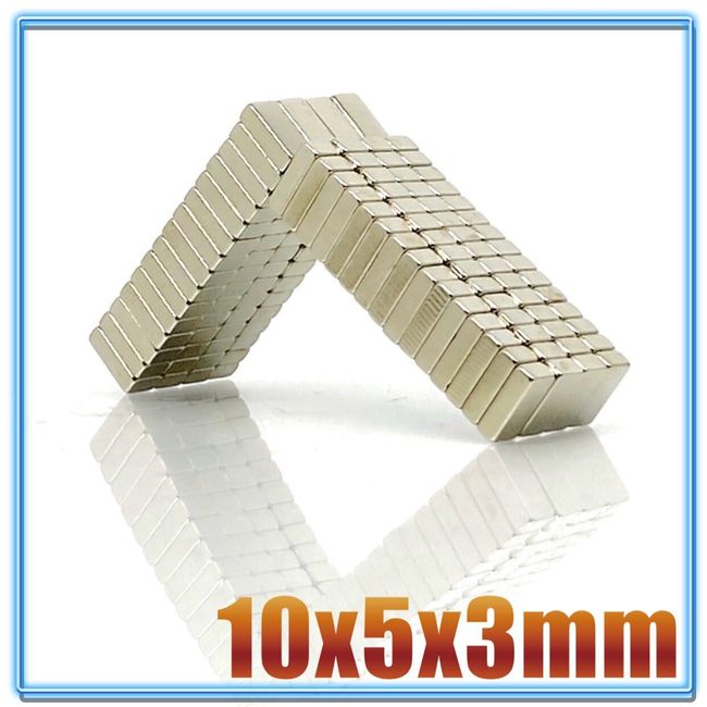 Block Neodymium Magnets N35 5x5x2mm, 20pcs