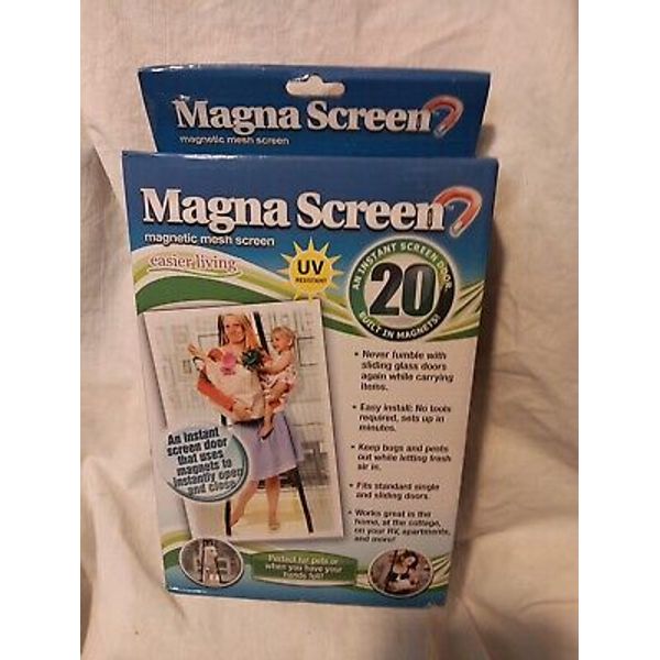 Magna Screen Magnetic Mesh Screen New Sealed Porch Pet Door Instant Screen Door