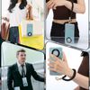 Transparent Phone Tether Tabs for Clear Phone Cases - Universal Tether Tabs with Metal Ring - 2 PCS Tether Straps