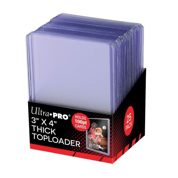 Ultra Pro 3" X 4" Super Thick 100PT Toploader 25ct