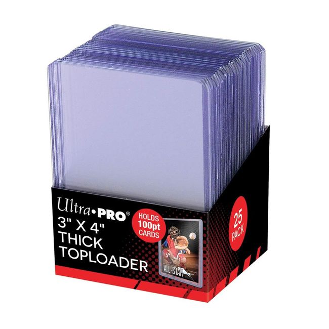 Ultra Pro 3" X 4" Super Thick 100PT Toploader 25ct