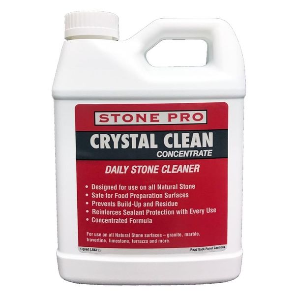 Crystal Clean 2-in-1 Cleaner & Sealer for Stone - 32 oz Quart Concentrate
