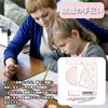 Compass, Triangular Ruler, Protractor, Semicircle Protractor, Stationery, Learning Supplies, Eraser, Mathematics, Easy to Carry, Storage Box Included, Geometry, Highly Practical, School, Elementary