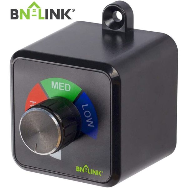 BN-LINK Exhaust Fan Speed Controller Variable 3Speed Adjuster Cordless 4.8A/600W