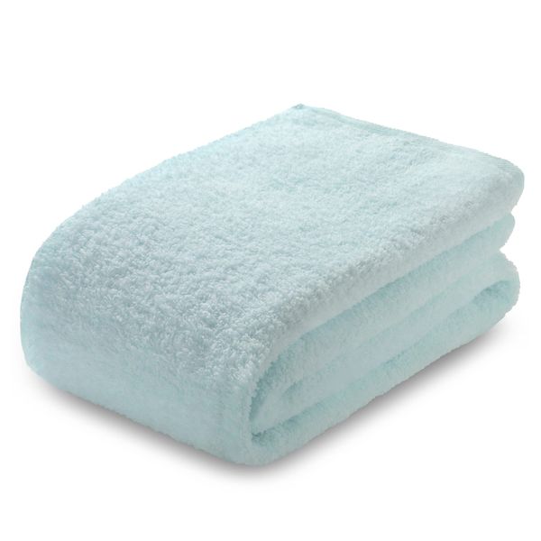 Air Kaol Bath Towel, Baby Mum, Made in Japan, Fine Yarn, Oboro Towel, Fluffy, Absorbent, Quick Drying, 100% Cotton, Towel, For Atopic Sensitive Skin, Approx. 23.6 x 47.2 inches (60 x 120 cm), Asano Twisted Yarn