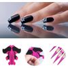BeautyLeader 100PCS Nail Forms Adhesive Stiletto Nail Forms System XL Size Nail Sticker Tape for UV Gel Acrylic Nail Tips Extension