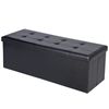 43" Folding Storage Ottoman Bench Storage Stools Footrest for Home Organizer
