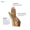 Isotoner Therapeutic Gloves, Left, Small, Open Finger
