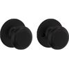 Kwikset 94880-615 Cove Collection Door Knobs, Matte Black, 1 Pack