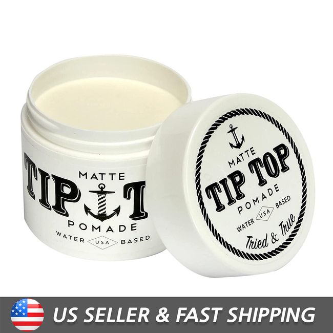 Tip Top Matte Pomade - Medium Hold, No Shine 4.25oz