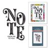 Spellbinders A Note from Me to You Betterpress Plate, Metal, ONE