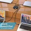 Cablecc KVM USB 3.0 Switch Selector 4 Port PC Keyboard Mouse Scanner Printer Share 4 Devices