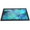 Mandala aqua boho, buddhism printed bar runner counter mat