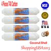 4 Pcs Omnipure T40 1/4" Post Coconut Inline Carbon Filter 10X2" RO Water Filter