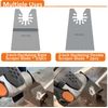 Oscillating tool scraper blades set, include oscillating rigid scraper blade 10pcs, flexible multitool scraper blades 2pcs, universal fit oscillating multitool scraper blades for carpet tile adhesives