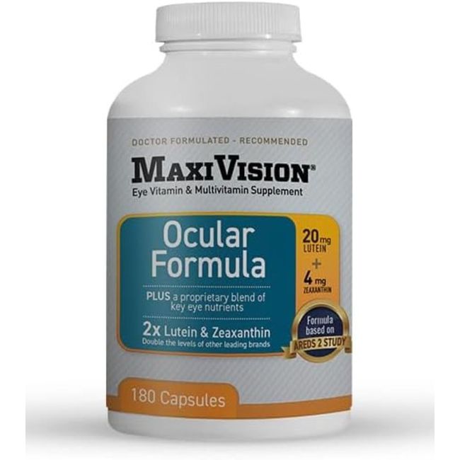 MaxiVision Ocular Formula AREDS2 Eye Multi Vitamins Lutein Zeaxanthin 180 ct.