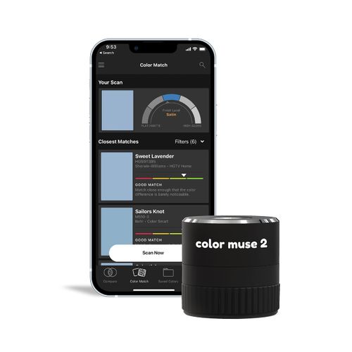 COLOR MUSE 2 Colorimeter Paint Color Matching Tool, Digital Color Values, Sensor, Reader for Paint Matching and Scanner for Painters & Designers