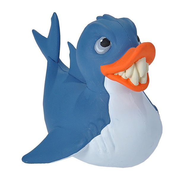 Wild Republic Rubber Ducks, Bath Toys, Kids Gifts, Pool Toys, Water Toys, Shark, 4"