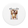 Comical Bulldog Hanging Pull-up Bar Strength Workout Lovers PopSockets Swappable PopGrip