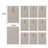 10 Pcs Kraft Paper String Envelope File Folder A5 Size Vertical Document Bill Cards Storage Organizer File Bag with Button String Tie Closure Bag File Folder Project Pockets for School Office