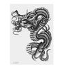 Temporary Arm Large Black Dragon Temporary Sticker for Men Women