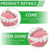 JiaUfmi 1100Pcs Dental Picks Plastic Toothpick Oral Hygiene 2 Way Interdental Brush Stick
