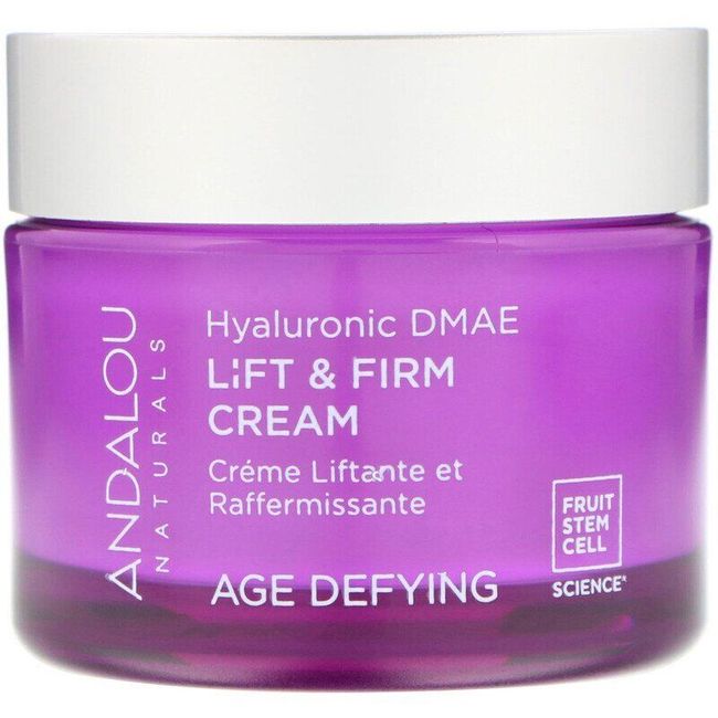 Andalou Naturals Lift Firm Cream Hyaluronic DMAE 1.7 oz Pack of 3