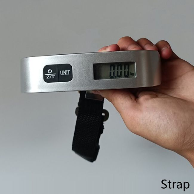 Scale Electronic Backlight Scale Spring Balance Luggage Scale Steelyard Suitcase  Travel Hanging Steelyard Hook Scale 50kg/