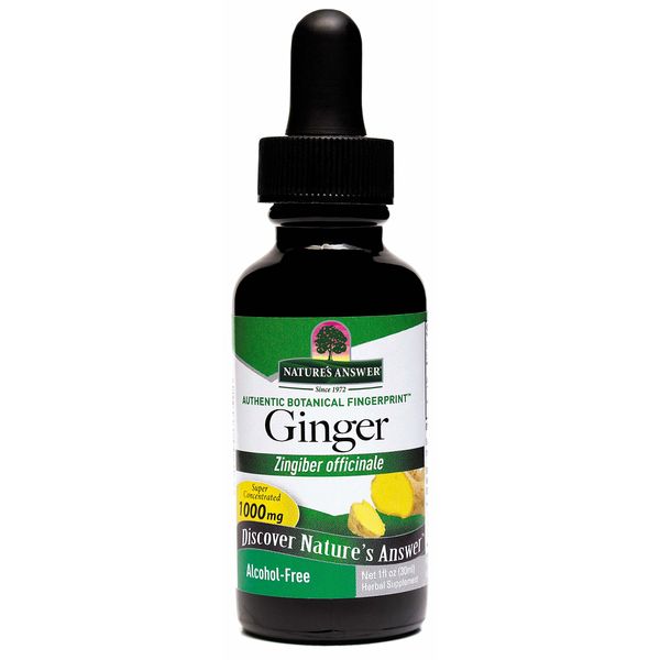 Nature's Answer Alcohol-Free Ginger Root, 1-Fluid Ounce | Inflammatory Support | Supports Digestion