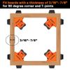 PONY 4-Pack Quick-Release Corner Clamp 90° Right Angle Single Handle Wood Clamps