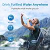 Waterdrop Gravity Water Filter Straw, Camping Water Filtration System, Blue
