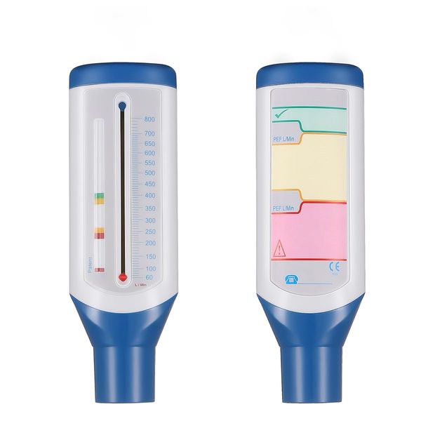 ULTECHNOVO Flow Meter- Lung Exerciser Standard Spirometry Flow Meter Expiratory Flow Meter Asthma Monitor for Women Men