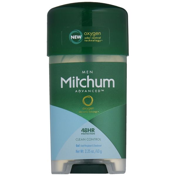 Mitchum Men Clear Gel Clean Control, 2.25 oz