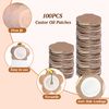 RUIOMII 100pcs Castor Oil Belly Button Patch, Castor Oil Pads