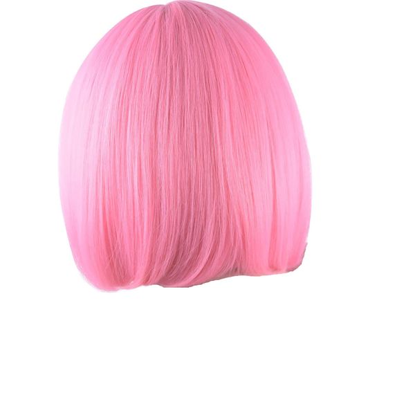 ALISY Wig Bob Short Wig 1PC - l-pink